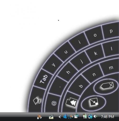 微软推扇形输入键盘 支持单手操作